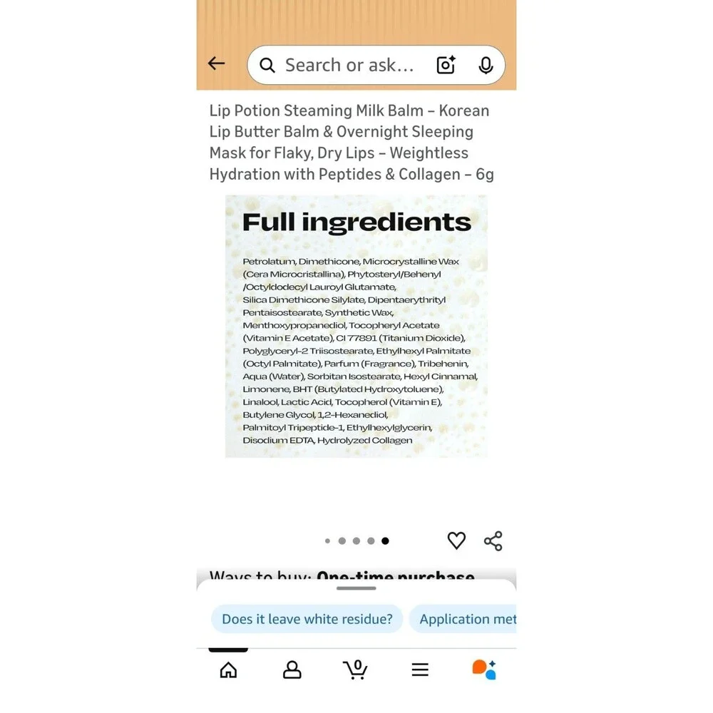 Steaming Milk Balm Lip Conditioning Balm By alternativestereo